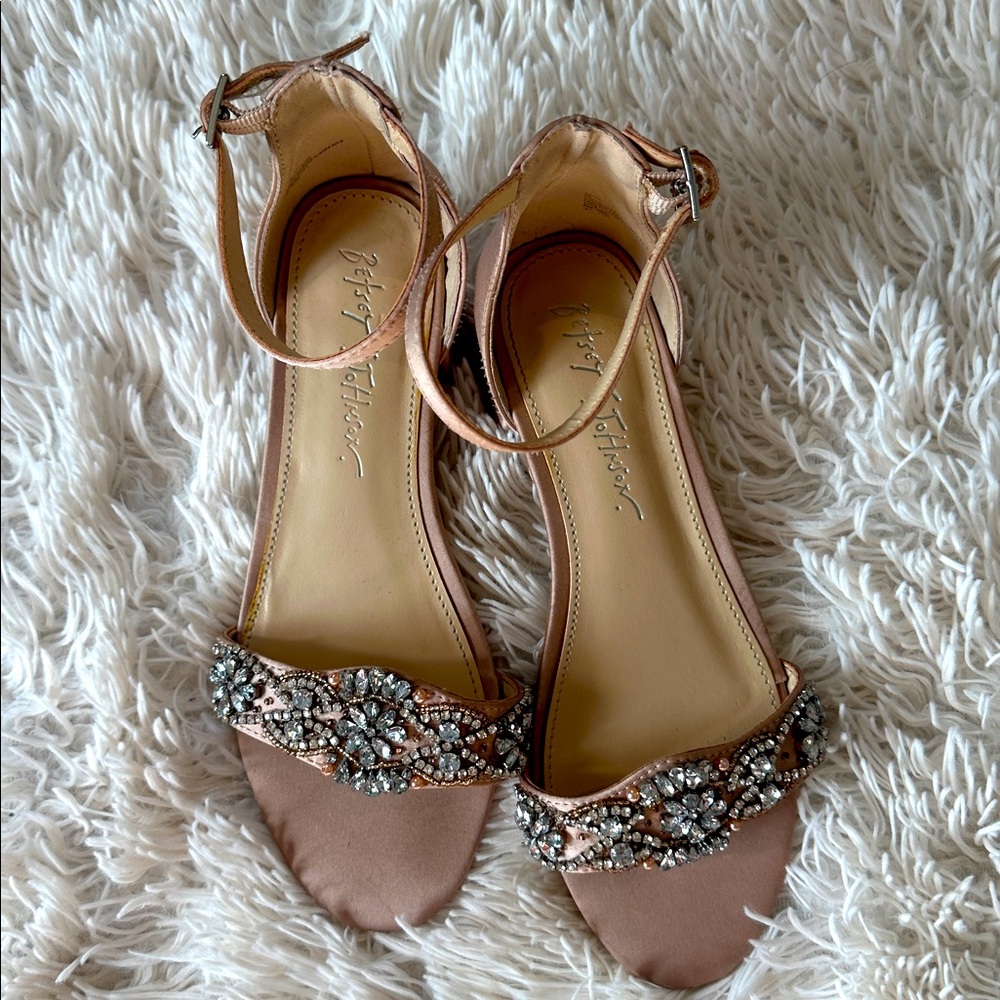 Betsey Johnson Pink Bejeweled Heels
